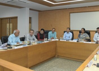 રાજ્યના મુખ્ય નિર્વાચન અધિકારી શ્રીમતી પી.ભારતીની અધ્યક્ષતામાં રાજકીય પક્ષોના પ્રતિનિધિઓ સાથે બેઠક યોજાઈ