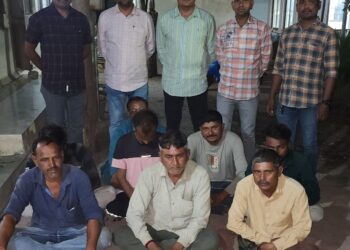 રોકડ રૂ.૨૩,૫૦૦/- તથા ગંજીપત્તાના પાના સહિત કુલ કિં.રૂ.૨૩,૫૦૦/-ના મુદ્દામાલ સાથે ગંજીપત્તાનો હારજીતનો જુગાર રમતા કુલ-૦૮ માણસોને ઝડપી લેતી ભાવનગર લોકલ ક્રાઇમ બ્રાન્ચ