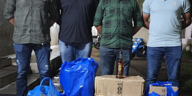 ભારતીય બનાવટનાં ઇંગ્લીશ દારૂની બોટલ નંગ-૨૦૯ કિ.રૂ.૨૭,૫૦૦/- નો મુદ્દામાલ ઝડપી પાડતી ભાવનગર લોકલ ક્રાઇમ બ્રાન્ચ