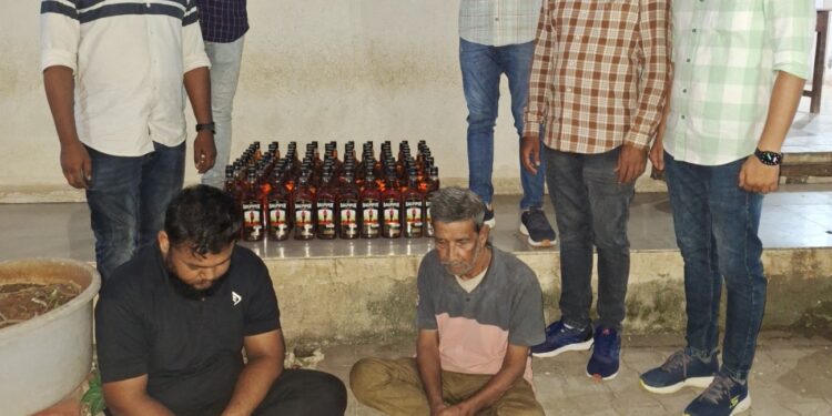 ભારતીય બનાવટનાં પરપ્રાંતીય ઇંગ્લીશ દારૂ ના મુદ્દામાલ સાથે બે ઇસમોને ઝડપી પાડતી ભાવનગર લોકલ ક્રાઇમ બ્રાન્ચ