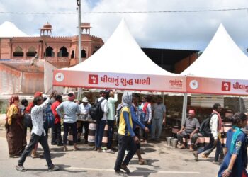 ૧૨૦૦ યાત્રિકો વિસામો કરી શકે તેવા ચાર વોટરપ્રૂફ ડોમની વ્યવસ્થાનું સુંદર આયોજન