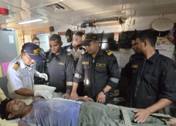 ગંભીર રીતે બીમાર માછીમારનો અમૂલ્ય જીવ બચાવતું ભારતીય તટ રક્ષક દળ.