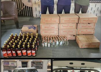 ભારતીય બનાવટનાં પરપ્રાંતીય ઇગ્લીંશ દારૂની નાની-મોટી બોટલો નંગ-૧૧૫૨ તથા બિયર ટીન નંગ-૪૮ મળી કિ.રૂ.૧,૨૫,૭૨૬/- તથા ફોર વ્હીલ સહીત કુલ કિ.રૂ.૮,૨૫,૭૨૬/- નાં મુદ્દામાલ ઝડપી પાડતી ભાવનગર, લોકલ ક્રાઇમ બ્રાન્ચ