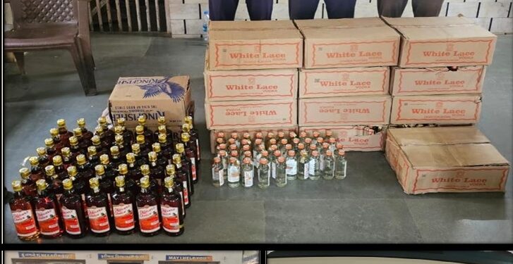 ભારતીય બનાવટનાં પરપ્રાંતીય ઇગ્લીંશ દારૂની નાની-મોટી બોટલો નંગ-૧૧૫૨ તથા બિયર ટીન નંગ-૪૮ મળી કિ.રૂ.૧,૨૫,૭૨૬/- તથા ફોર વ્હીલ સહીત કુલ કિ.રૂ.૮,૨૫,૭૨૬/- નાં મુદ્દામાલ ઝડપી પાડતી ભાવનગર, લોકલ ક્રાઇમ બ્રાન્ચ